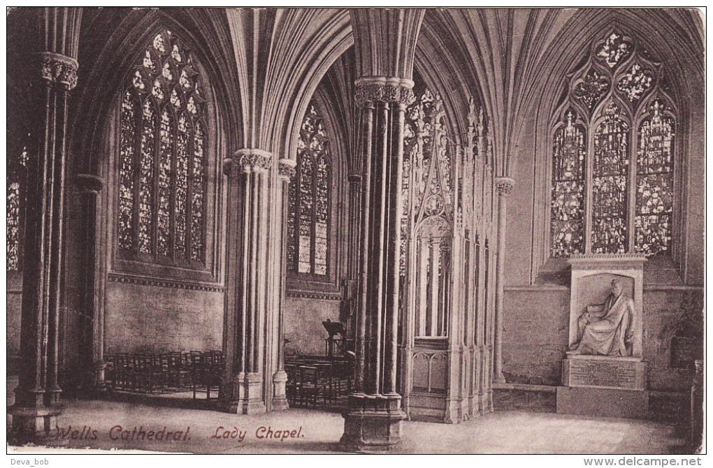 Edwardian Postcard Lady Chapel Wells Cathedral, Somerset Francis Frith - Wells