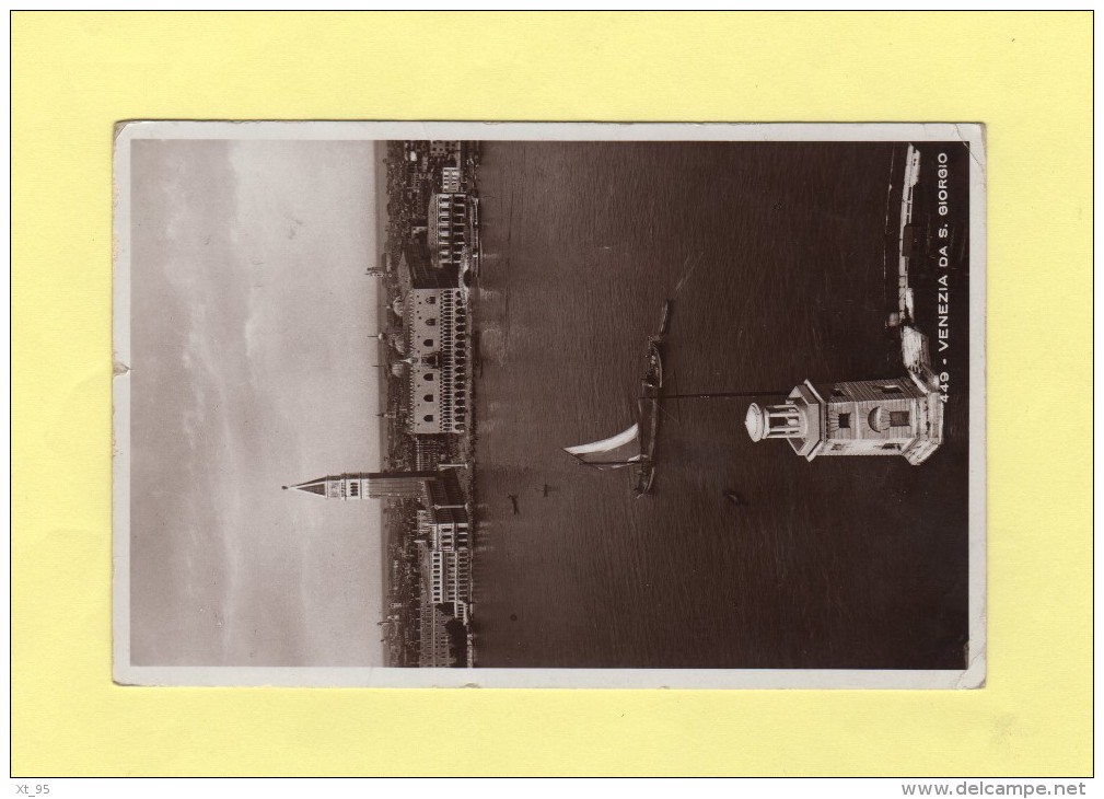 Croiseur Algerie - 28-6-1935 - Type Paix - Cpa Venezia - Poste Navale Embarquee - Seepost