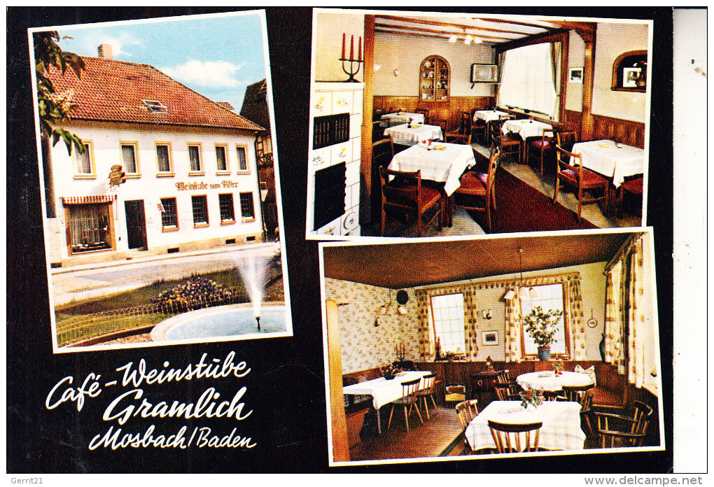 6950 MOSBACH, Cafe-Weinstube Gramlich - Mosbach