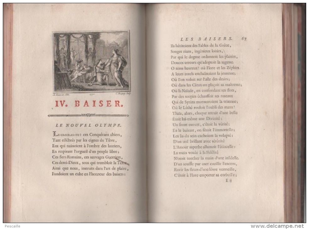 1770 - LES BAISERS PRECEDES DU MOIS DE MAI POËME - JEAN SECOND - 119 PAGES - 23 X 15 Cm ENVIRON - 47 PETITES GRAVURES