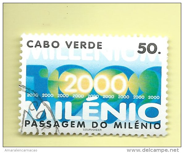 TIMBRES - STAMPS - CAP VERT / CAPE VERDE - 2000 -  PASSAGE DE MILLÉNAIRE - TIMBRE OBLITÉRÉ CLÔTURE DE SERIE - Cape Verde