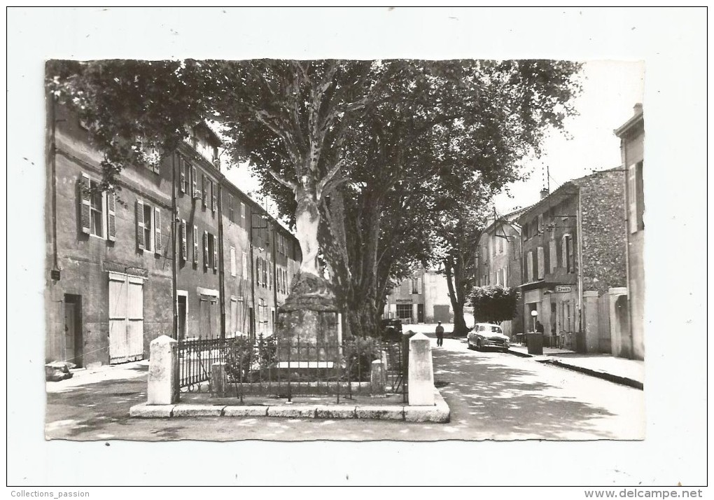 Cp , 13 , AURIOL , Monument Aux Morts Et Cours De VERDUN , Vierge , Ed : De France 10.749 , Coll : Berenguier - Auriol