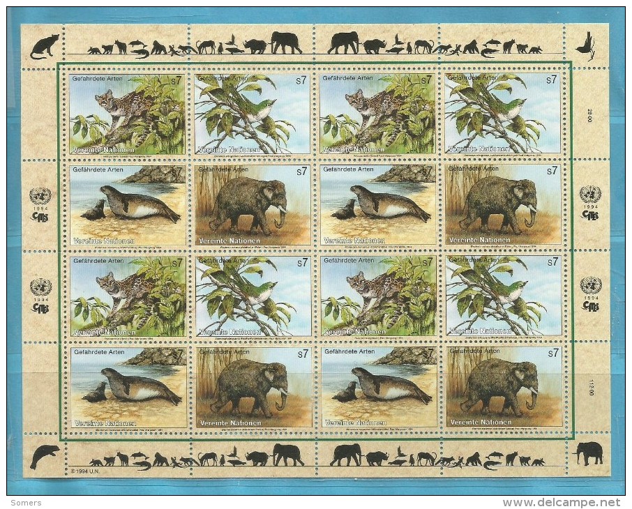 BLOK SHEET WIEN VN 1994  DIEREN / ANIMALS **.  ZIE / VOIR / LOOK SCAN .!!!!! SUPER SALE !!!!!... VNW20 - Otros & Sin Clasificación