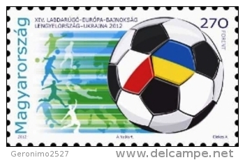 HUNGARY 2012 SPORT Soccer Football European Cup POLAND & UKRAINE - Fine Set MNH - Neufs