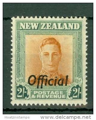 New Zealand: 1947/51   KGVI 'Official' OVPT   SG O158   2/-  [Wmk Sideways Plate 1]    MH - Service