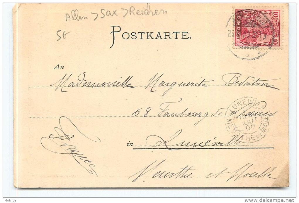 DAS FELSENMEER BEI REICHENBACH - Carte 1900. - Reichenbach I. Vogtl.