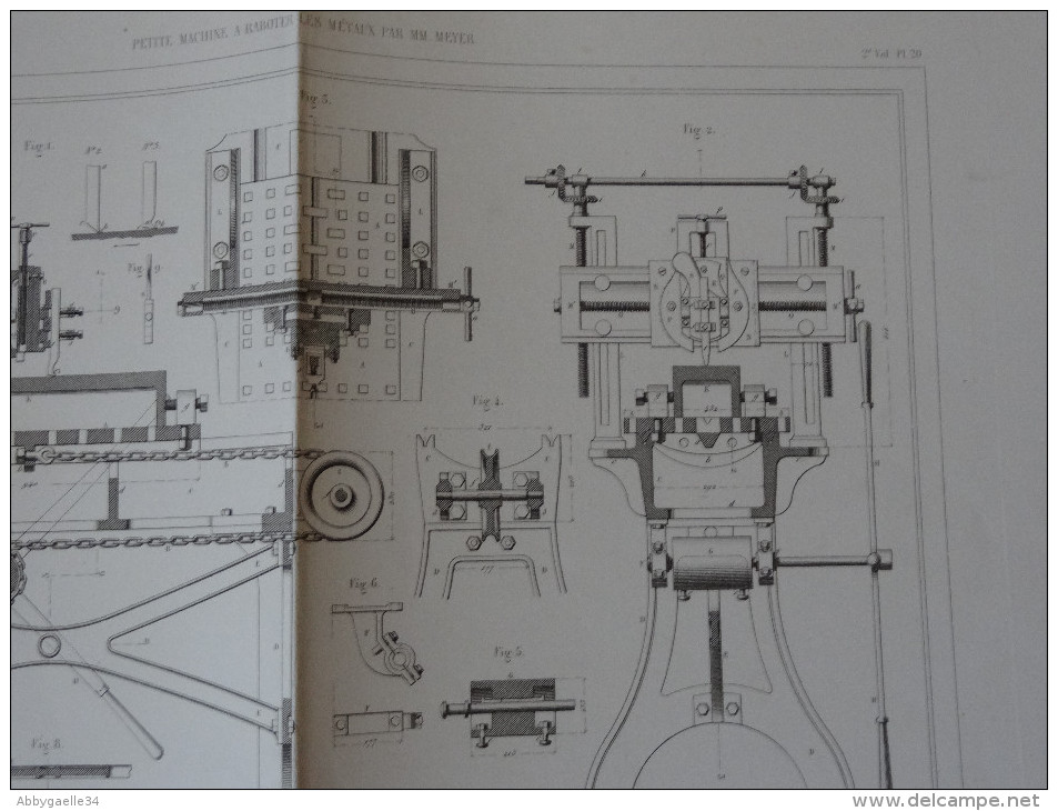 PETITE MACHINE A RABOTER LES METAUX PAR MM. MEYER Publication Industrielle Cloard Chardon Armengaud - Machines