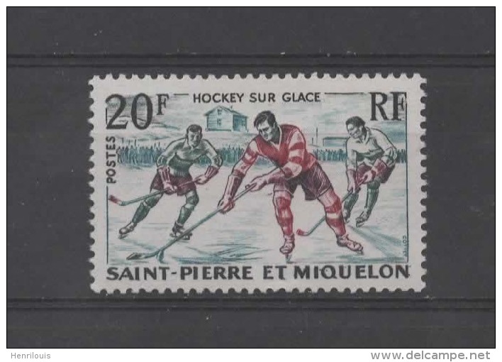 SAINT PIERRE ET MIQUELON  Timbre Neuf ** De 1959  (ref1634A )  Sport- Hockey- - Nuovi