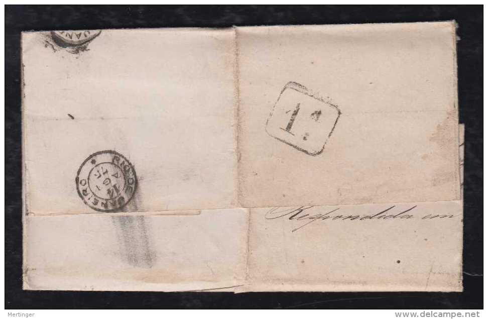 Brazil Brasil 1875 Cover 2x 100R Second Rate Rio De Janeiro - Briefe U. Dokumente