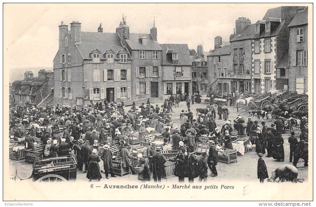 Avranches      50    Marché  Aux Petits Porcs - Avranches