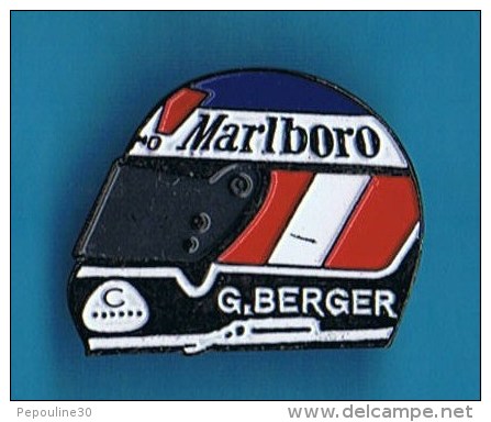 PIN´S //  ** CASQUE ** GERHARD BERGER ** MARLBORO ** - Automovilismo - F1