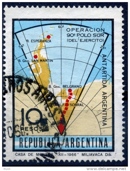 ARGENTINE 1966 Antarctique / Carte Expédition Polaire - Expéditions Arctiques