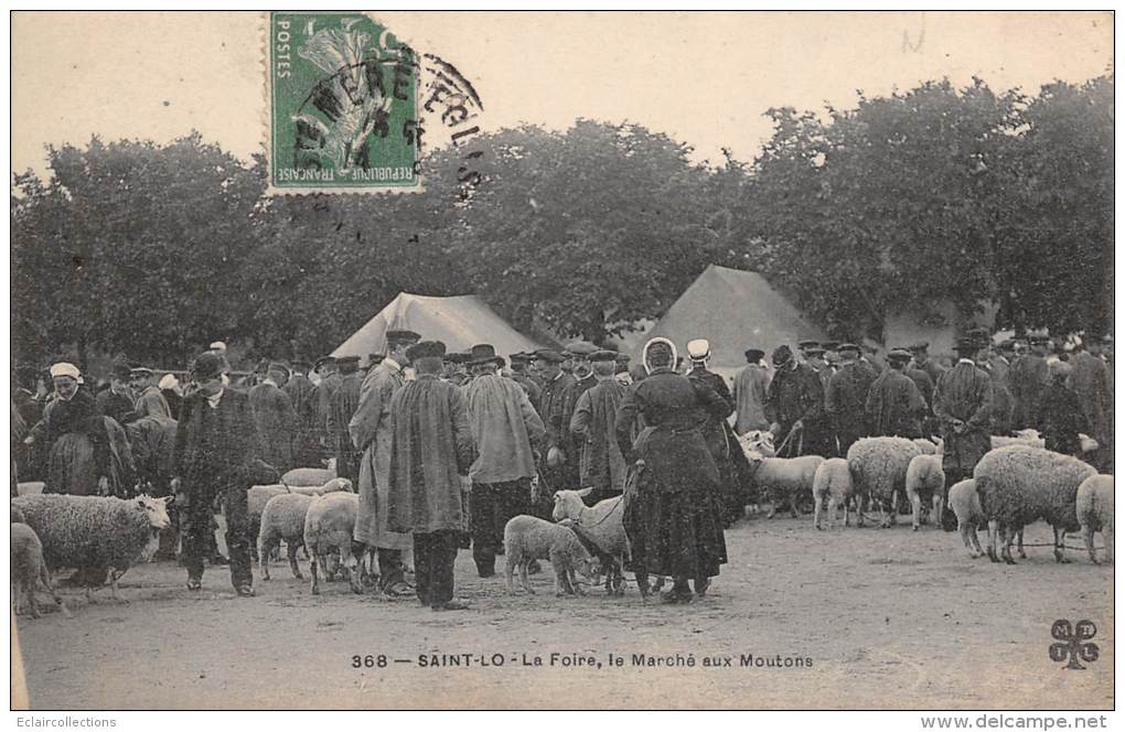 Saint Lo    50    La Foire. Le Marché Aux Moutons - Saint Lo