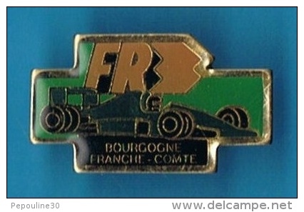 PIN´S //  ** FR3 ** BOURGOGNE ** FRANCHE-COMTÉ ** FORMULE  ** - Automovilismo - F1