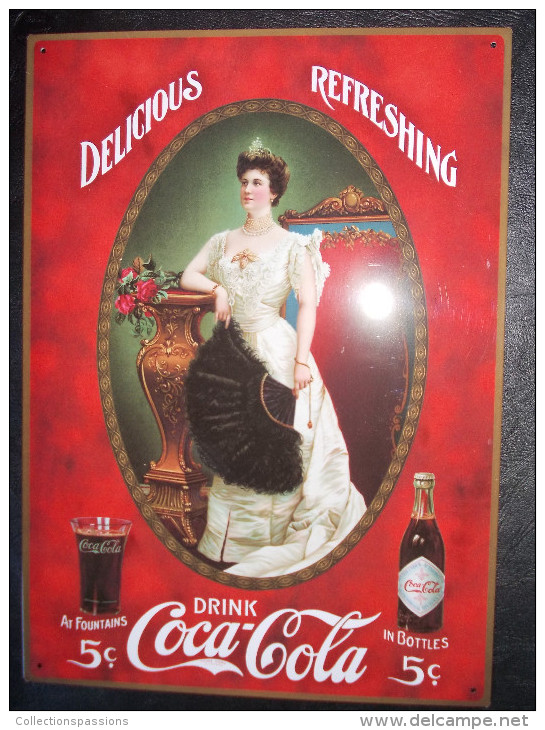 Plaque Publicitaire. COCA COLA - - Enamelled & Metal Signs