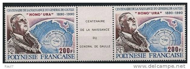 Polynésie 1990 - Cent De Charles De Gaulle - 1val Neuf // Mnh - Neufs