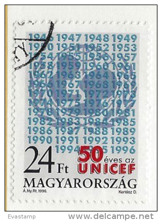 HUNGARY - 1996. UNICEF, 50th Anniversary  USED!!!  II.   Mi: 4419. - Used Stamps