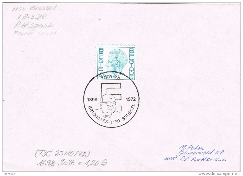 14939. Carta F.D.C.BRUXELLES (Belgien) 1972. - Ohne Zuordnung