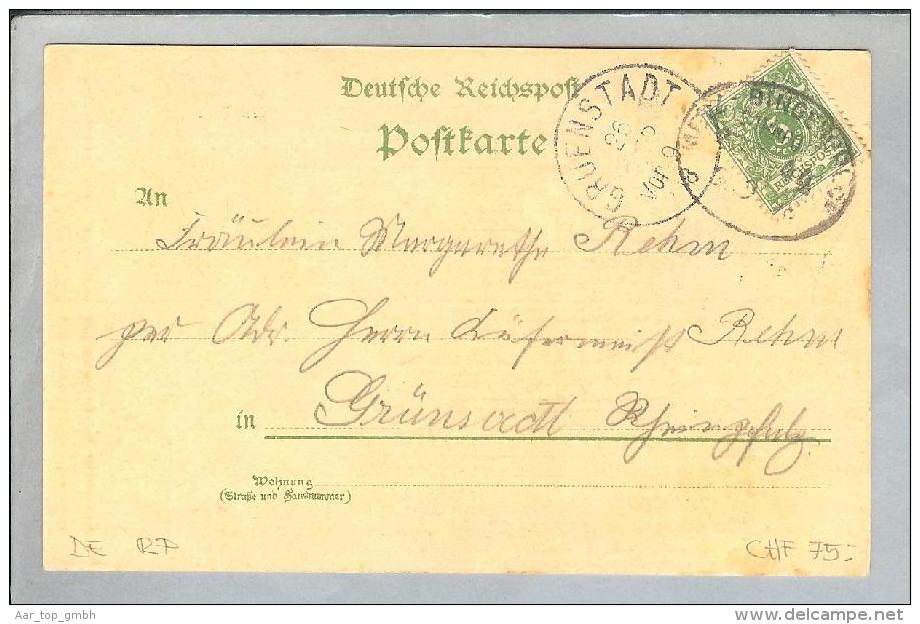 AK De RP RP Oberstein-Idar 1898-04-26 Litho Bock&Kirsch #828 - Idar Oberstein