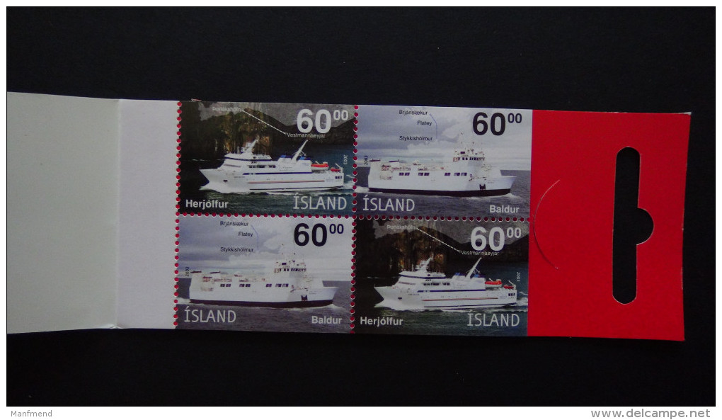 Iceland - 2003 - Mi: 1036-7-booklet**MNH - Look Scan - Libretti