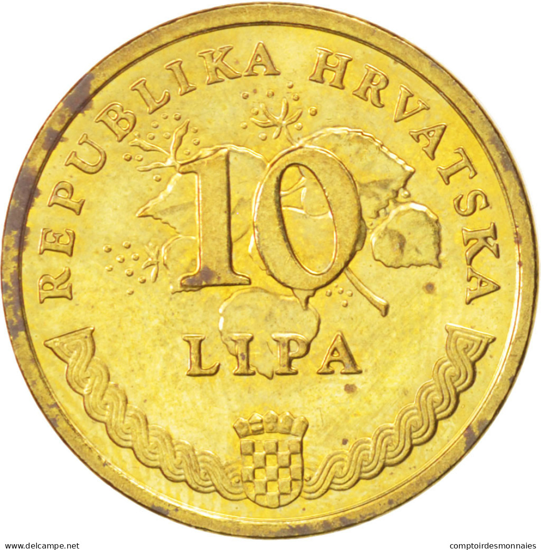 Monnaie, Croatie, 10 Lipa, 2007, SPL, Brass Plated Steel, KM:6 - Croatia