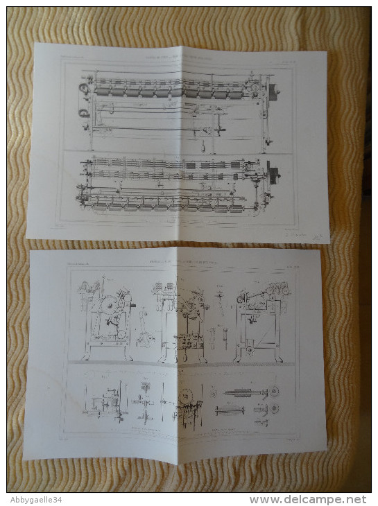 FILATURE DE COTON _ BANC A TUBES PAR MM. DYER FRERES Publication Industrielle Dulos, Armengaud - Machines