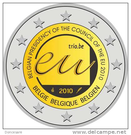 ** 2 EURO Com. BELGIQUE 2010 " EU Presidency "PIECE NEUVE ** - Belgium