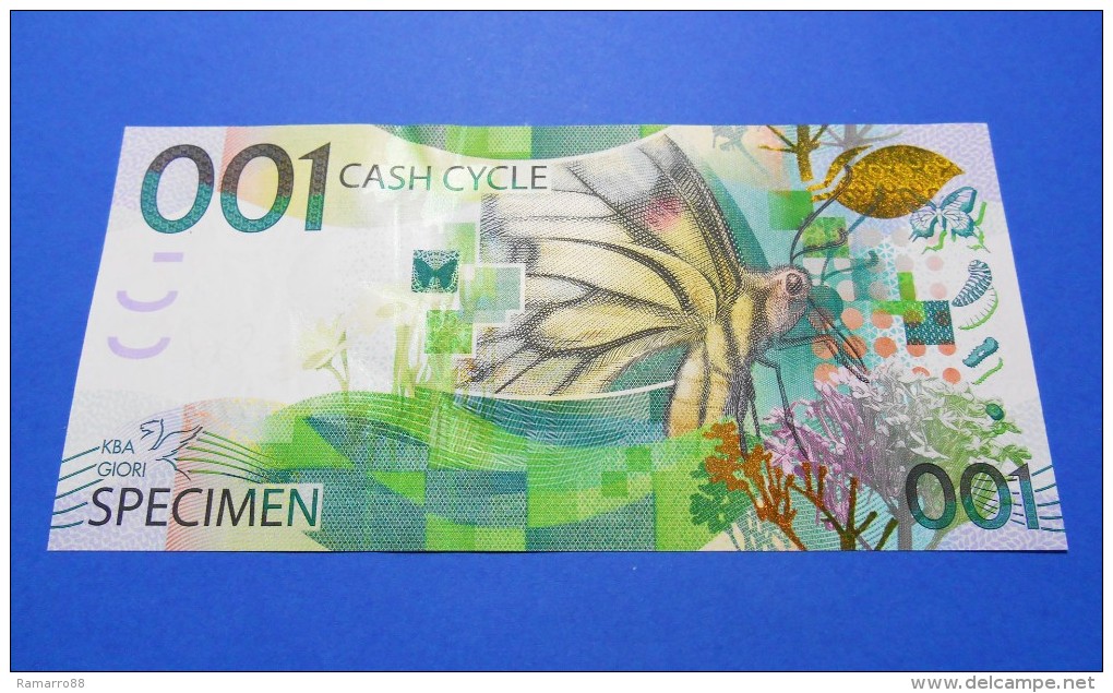 KBA Giori / KBA-NotaSys 001 Cash Cycle Specimen Test Note Switzerland 2010 Unc