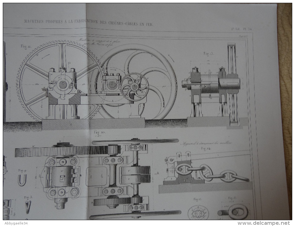 MACHINES PROPRES A LA FABRICATION DES CHAINES-CABLES EN FER Faivre Et Fils Publication Industrielle - Machines