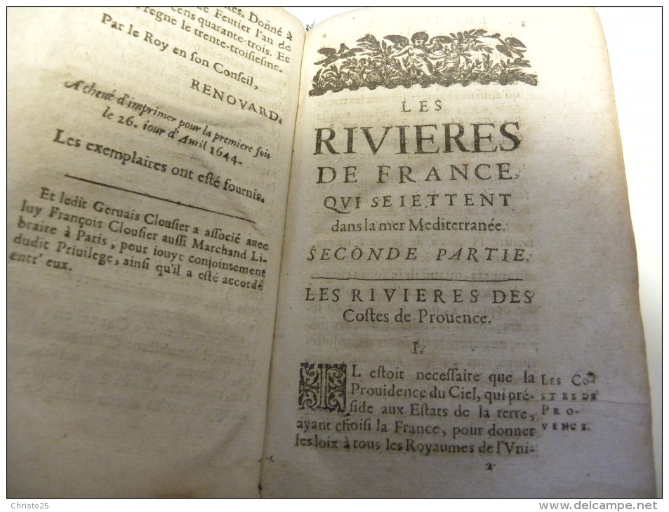 Les rivieres de France ou Description géographique et historique du cours EDITION ORIGINALE