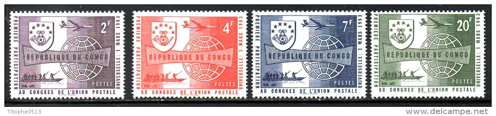 CONGO. N°473-6 De 1963. UPU. - UPU (Union Postale Universelle)