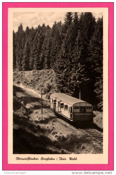 Oberweißbacher Bergbahn - Thür Wald - Train - Animée - DTVL - Photo HENKEL - 1954 - Oberweissbach