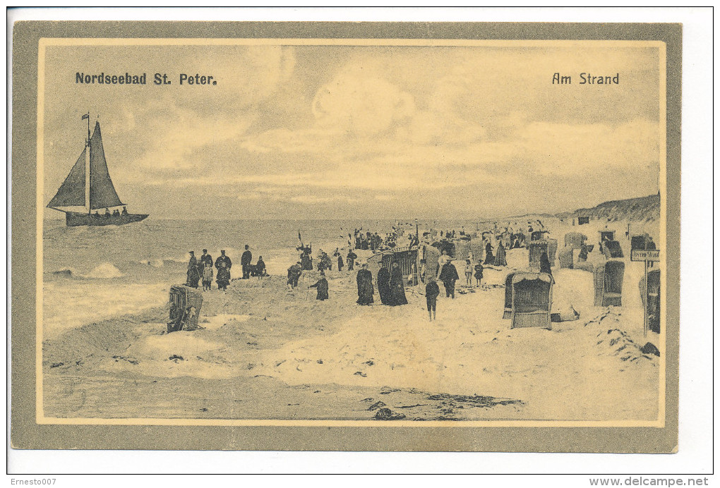 Deutschland, CP/PK, St. Peter Am Stand / Nordseebad, Gebraucht,  Siehe Scan *) - St. Peter-Ording