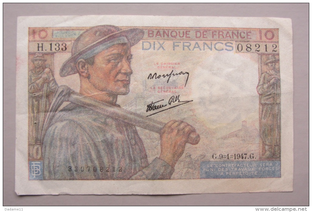 10F 1947 - 10 F 1941-1949 ''Mineur''