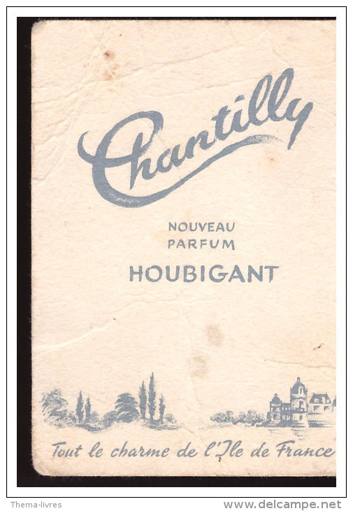 Carte Parfumée Chantilly (houbigant) (PPP0690) - Antiquariat (bis 1960)