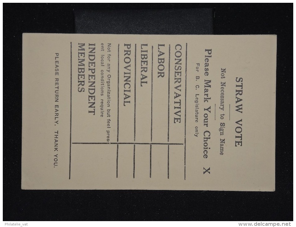 CANADA - Entier Postal Avec Repiquage Commerciale Non Voyagée - A Voir - Lot P10712 - 1903-1954 Könige
