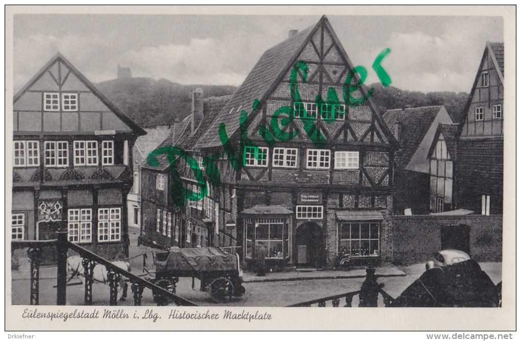 Mölln, Eulenspiegelstadt, Marktplatz, Um 1930 - Moelln