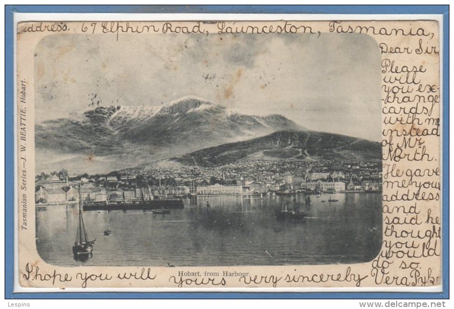 OCEANIE - AUSTRALIE --  Tasmania - Hobart From Harbour - Sonstige & Ohne Zuordnung