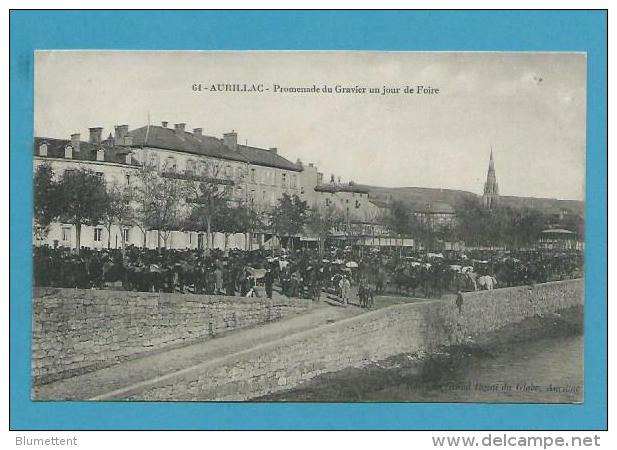 CPA 64 - Promenade Du Gravier Jour De Foire AURILLAC 15 - Aurillac