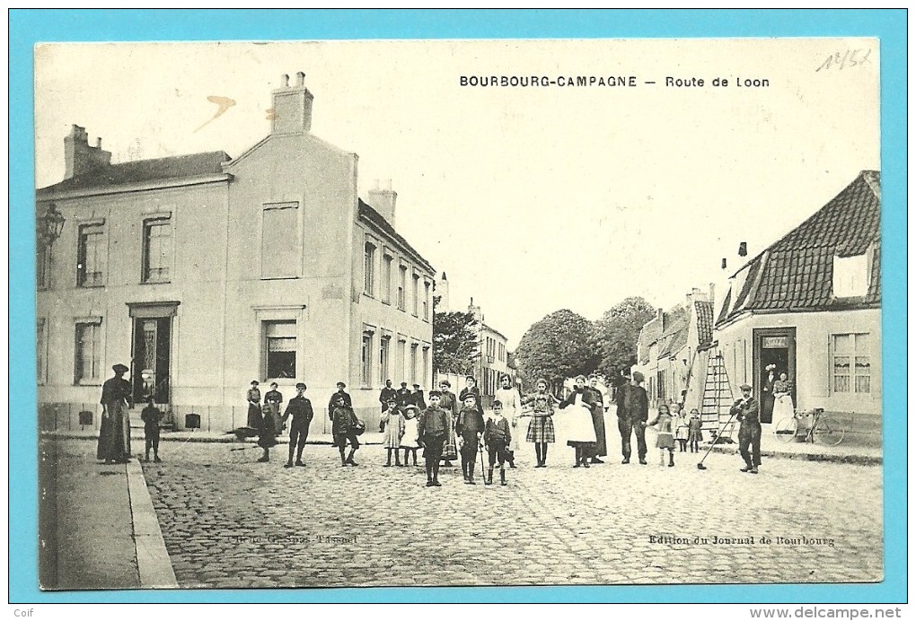 Kaart (BOURGOURG-CAMPAGNE / Route De Loon) Met Stempel PMB 4 Op 26/2/1917 Met Als Aankomst Stempel VEURNE / FURNES - Not Occupied Zone