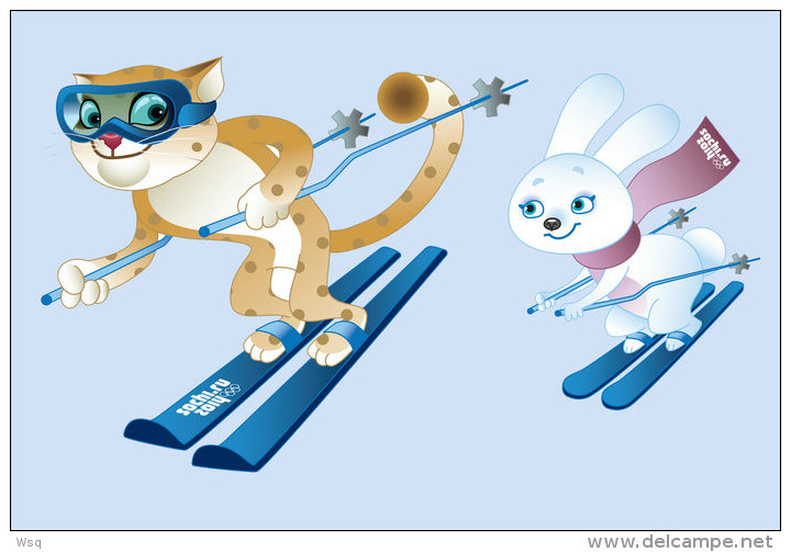 [N53-054  ]   2014 Sochi Winter Olympic Games ,  Postal Stationery-Postsache F - Invierno 2014: Sotchi