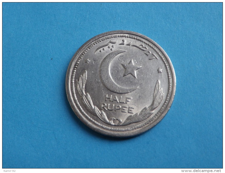 PAKISTAN  1/2  RUPEE  1949   TTB     NICKEL - Pakistan