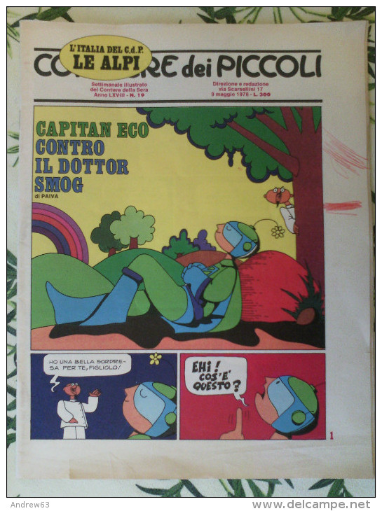 CORRIERE Dei PICCOLI - N. 19 Del 9 Maggio 1976 - Corriere Dei Piccoli