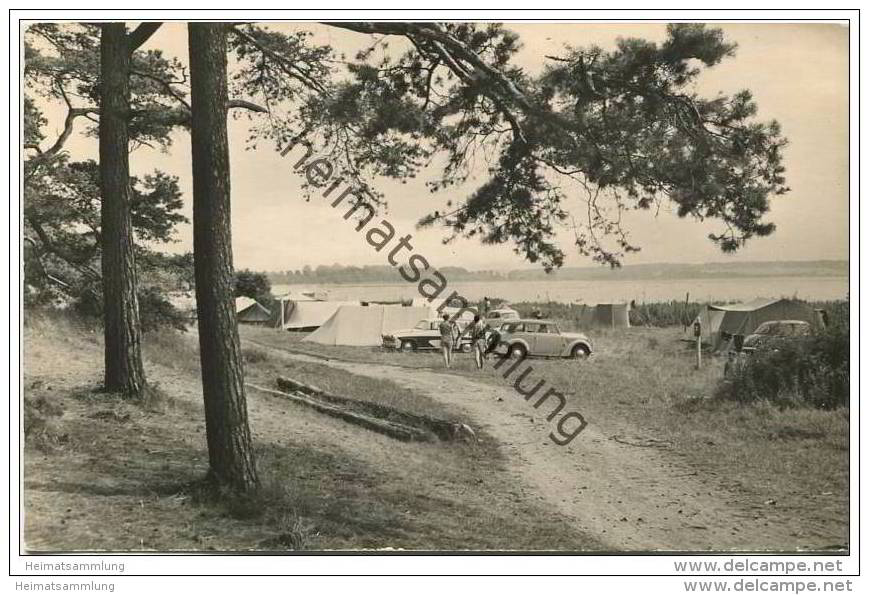 Zeltplatz Am Plauer See - Foto-AK Handabzug 1963 - Brandenburg