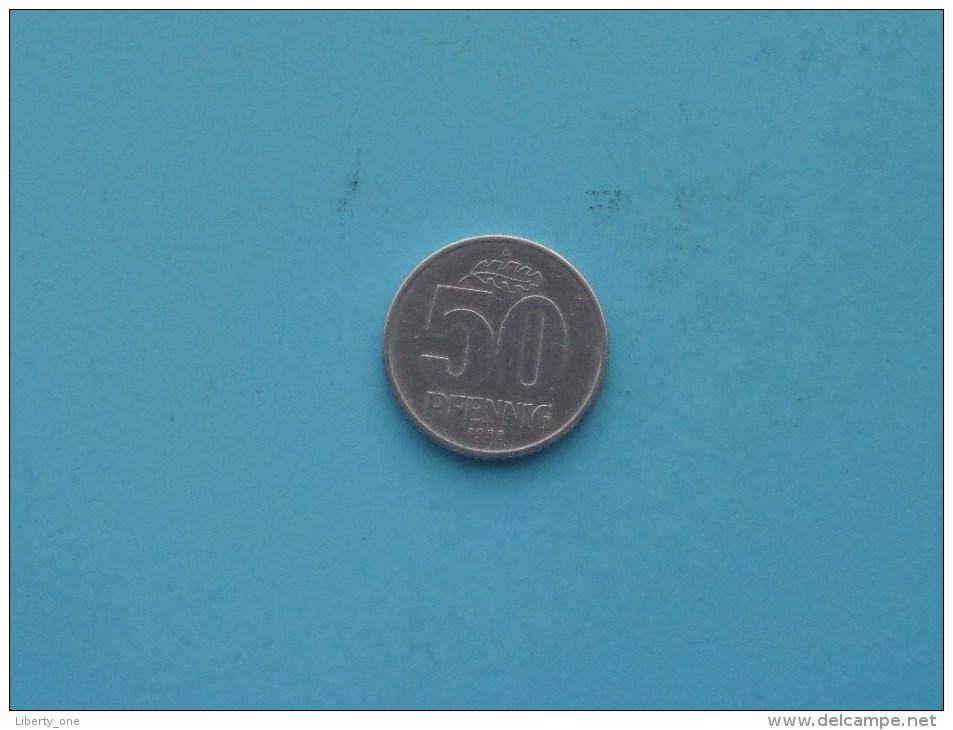 1958 A - 50 Pfennig / KM 12.1 ( Uncleaned Coin / For Grade, Please See Photo ) !! - 50 Pfennig