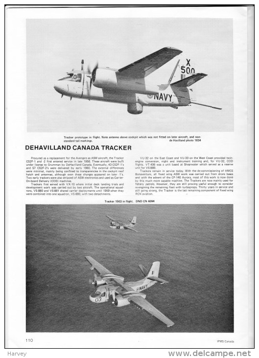 Random Thoughts Vol 18 N° 5 Special Royal Canadian Navy Aircrafts - Other & Unclassified