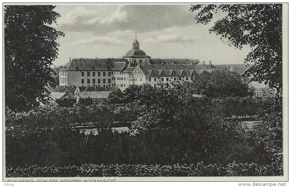 Schleswig - Schloss Gottorp, Rückansicht.    Germany.   S-2310 - Schleswig