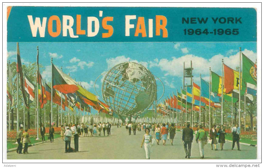 FRA CARTOLINA POST CARD STATI UNITI D’AMERICA U.S.A. UNITED STATES OF AMERICA NEW YORK WORLD’S FAIR 1964-1965 - UNISPHER - Exhibitions