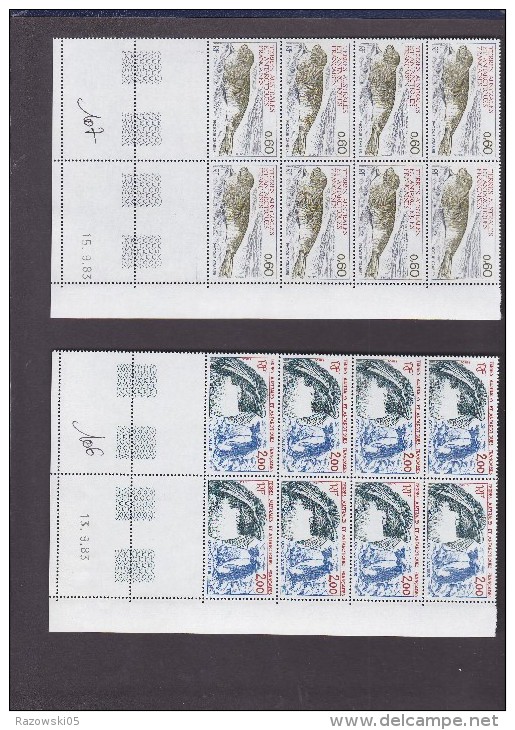 FRANCE. TIMBRE. COLONIE. TAAF. TERRES AUSTRALES ANTARCTIQUES. PA. POSTE AERIENNE. LOT. COLLECTION. 5 SCANS. - Lots & Serien