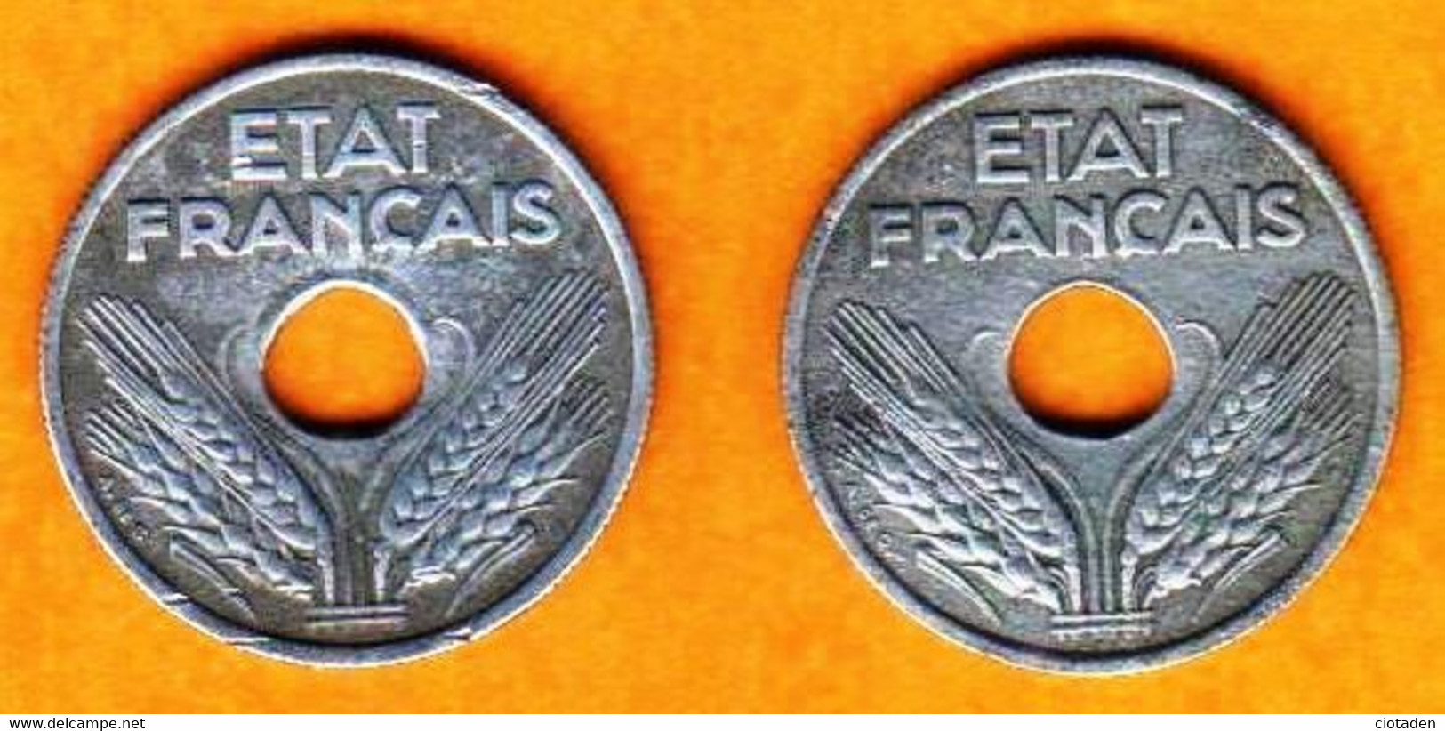 FRANCE / 10 Centimes - Etat Français - 1941 - Belles Pièces En Aluminium - 10 Centimes